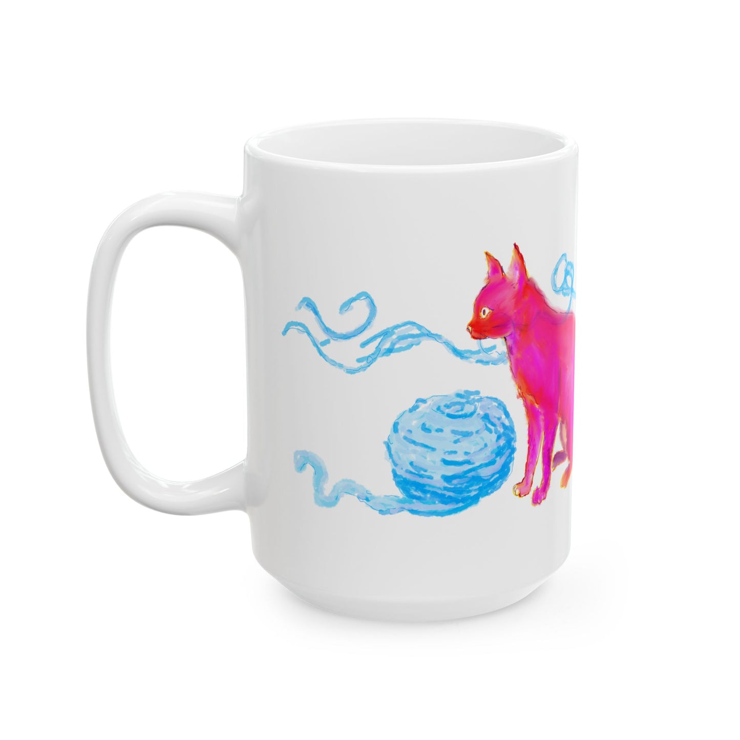 Mugs Ceramic  (11oz, 15oz) Whiskered Whimsy