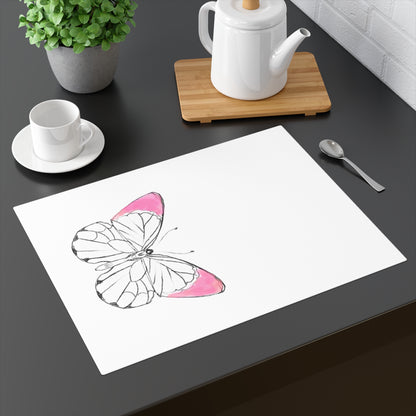 Placemat, 1pc Lucy Butterfly Light Warm Pink