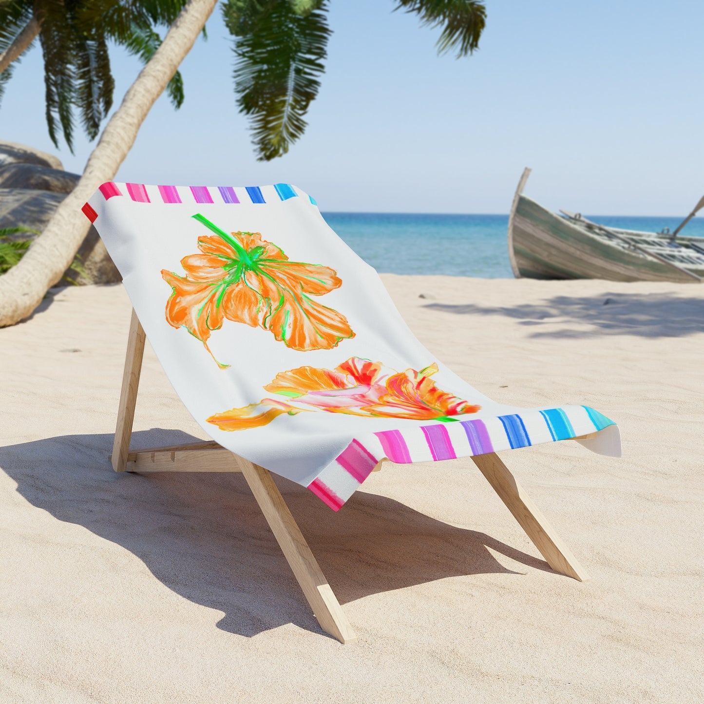 Tulip Love Beach or Bath Towel