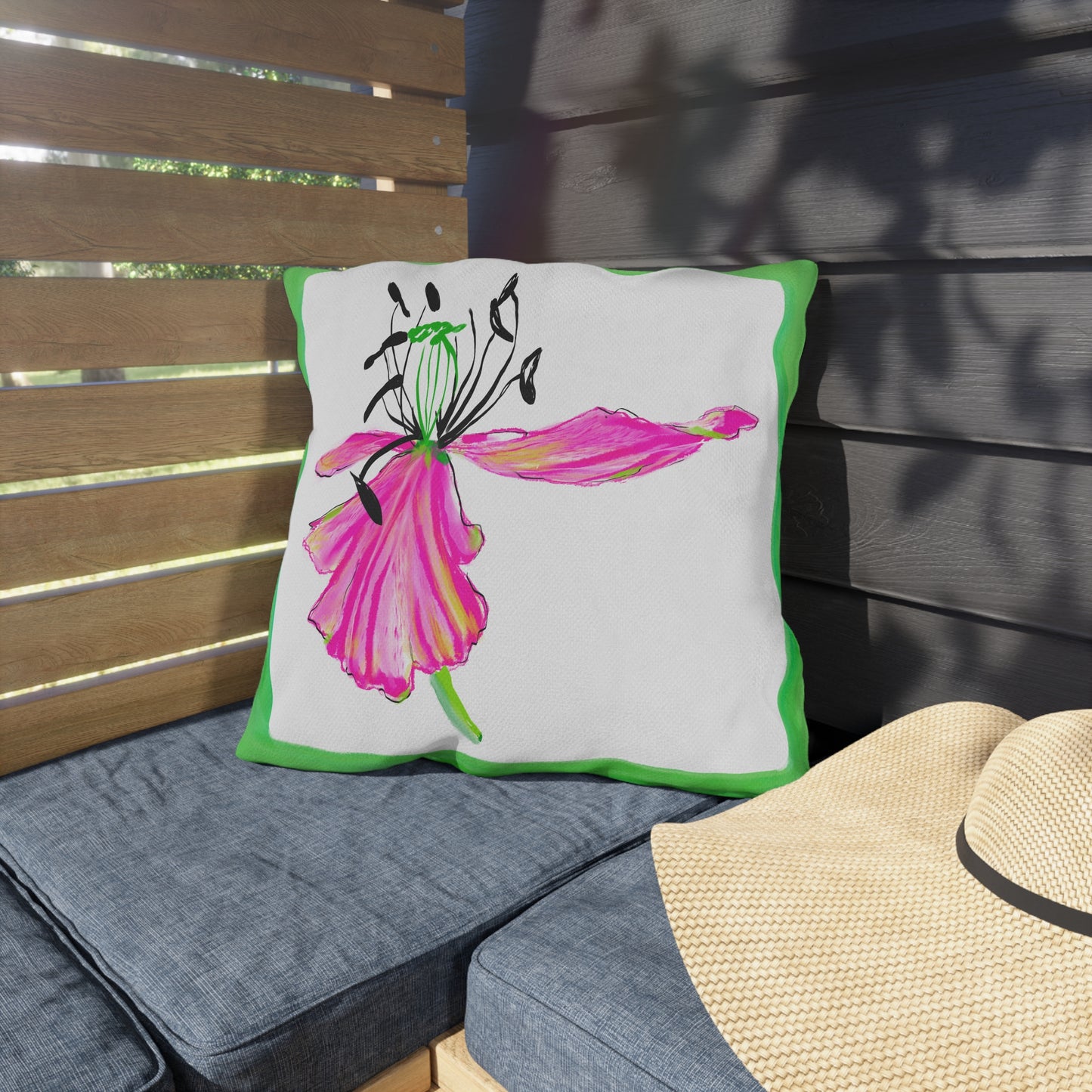 Vibrant Tulips Outdoor Pillows
