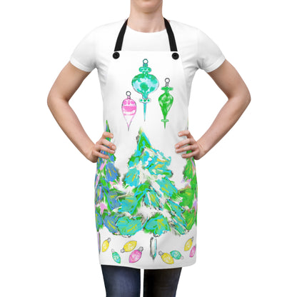 Aprons Watercolor Christmas Tree