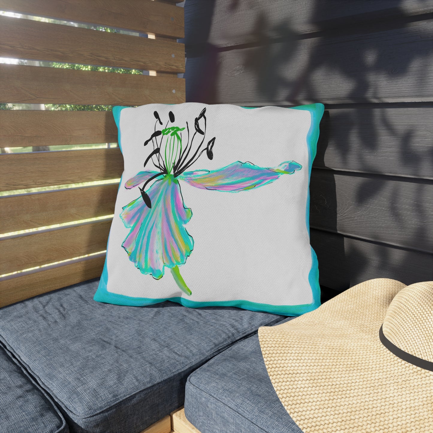 Vibrant Tulips Outdoor Pillows