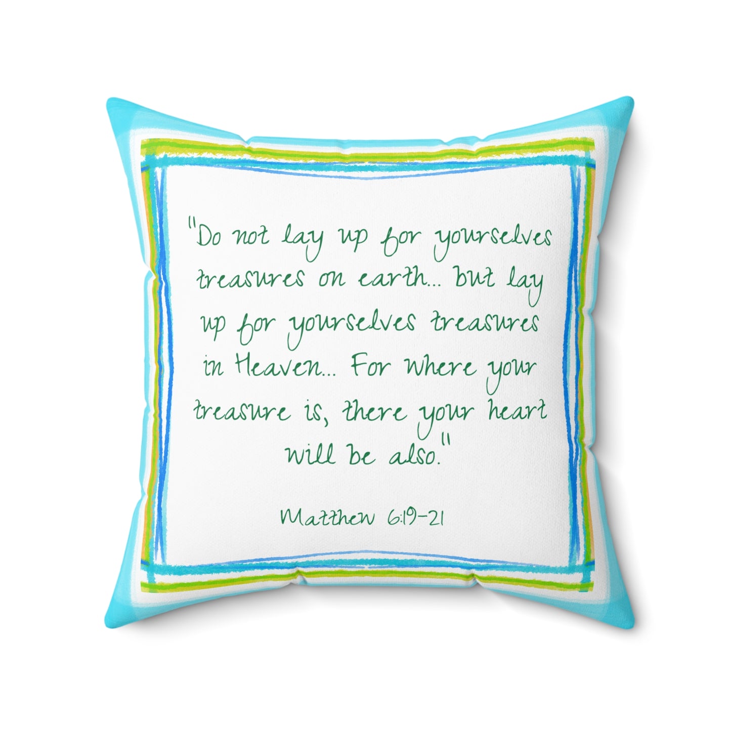 Kitty Fun Polyester Square Pillow "Do not lay up..."