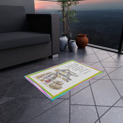 Kitty Fun Indoor/Outdoor Rug Inspirational quote