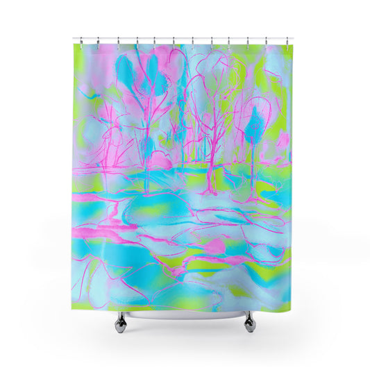 Joyful Landscapes Shower Curtains