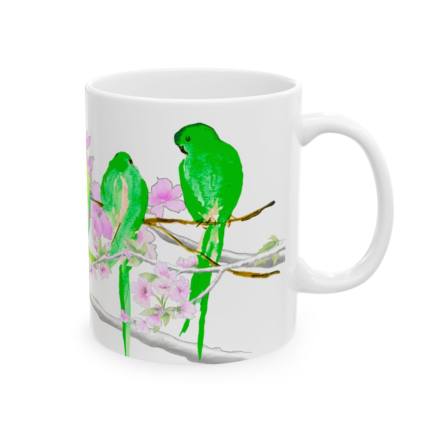Mugs Blossoms & Birds Ceramic