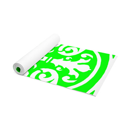 Scrollwork Exercise Mat Green