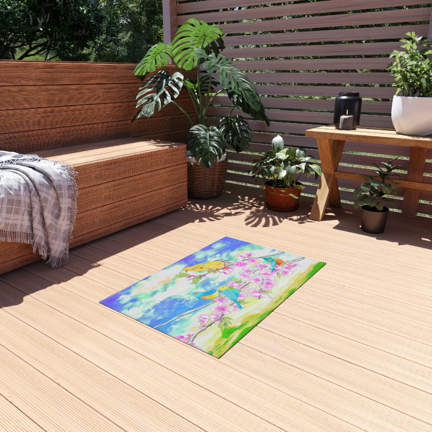 Indoor/Outdoor Rug Garden Flight