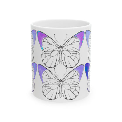 Chroma Ceramic Mug, (11oz, 15oz) Periwinkle Blue