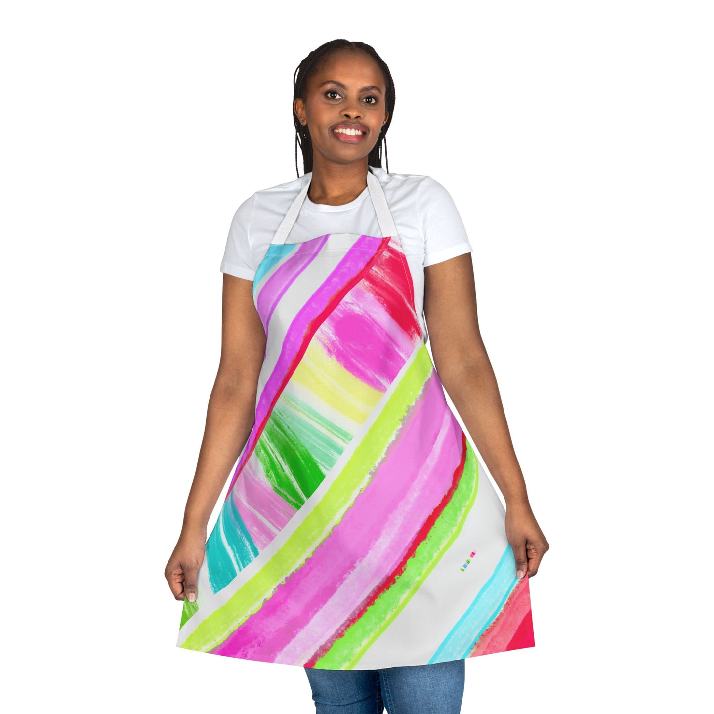 Aprons Watercolor Diagonal Stripes