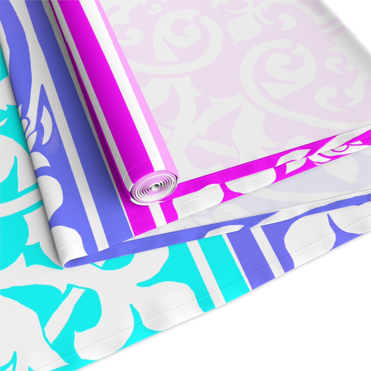 Table Runner Scroll Work Art (Cotton or Poly)