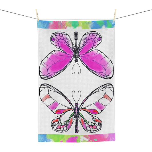 Flutterstripe Microfiber Tea Towel