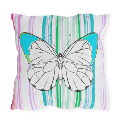 Pillows Outdoor Watercolor Butterfly Whimsy