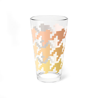Mixing Glass, 16oz Houndstooth Fun
