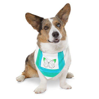 Pet Bandana Collar Colorful Flutter Charm