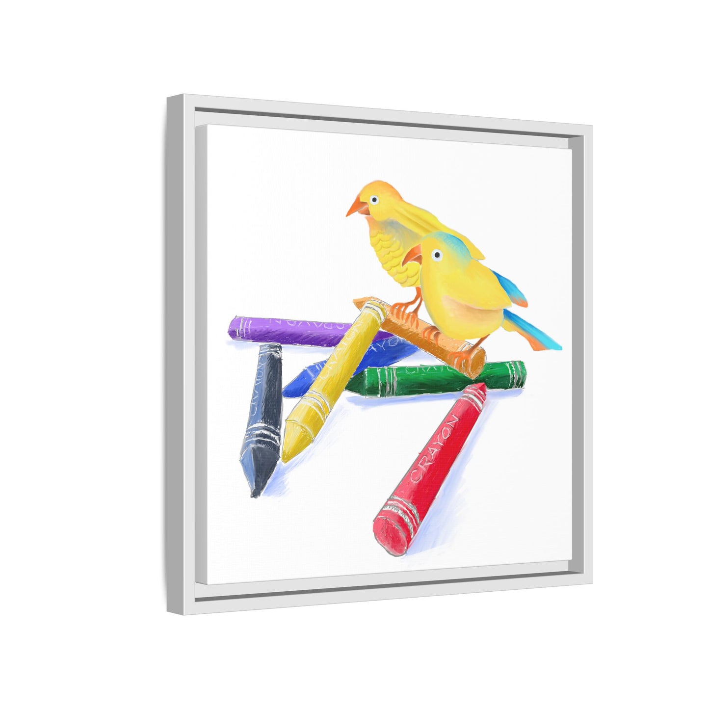 Jolly Birds Matte Canvas Framed