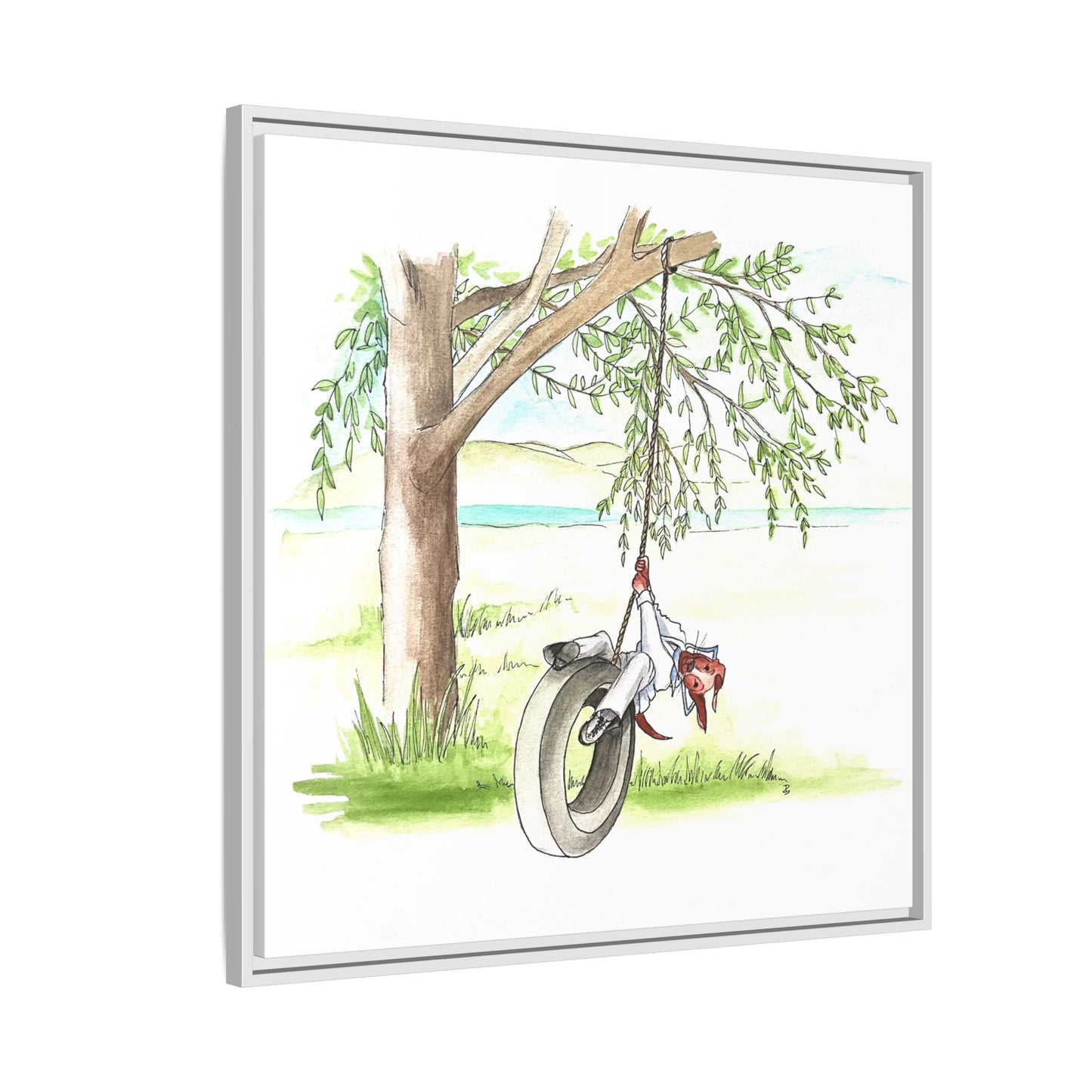 Dogi Fun Matte Canvas Framed