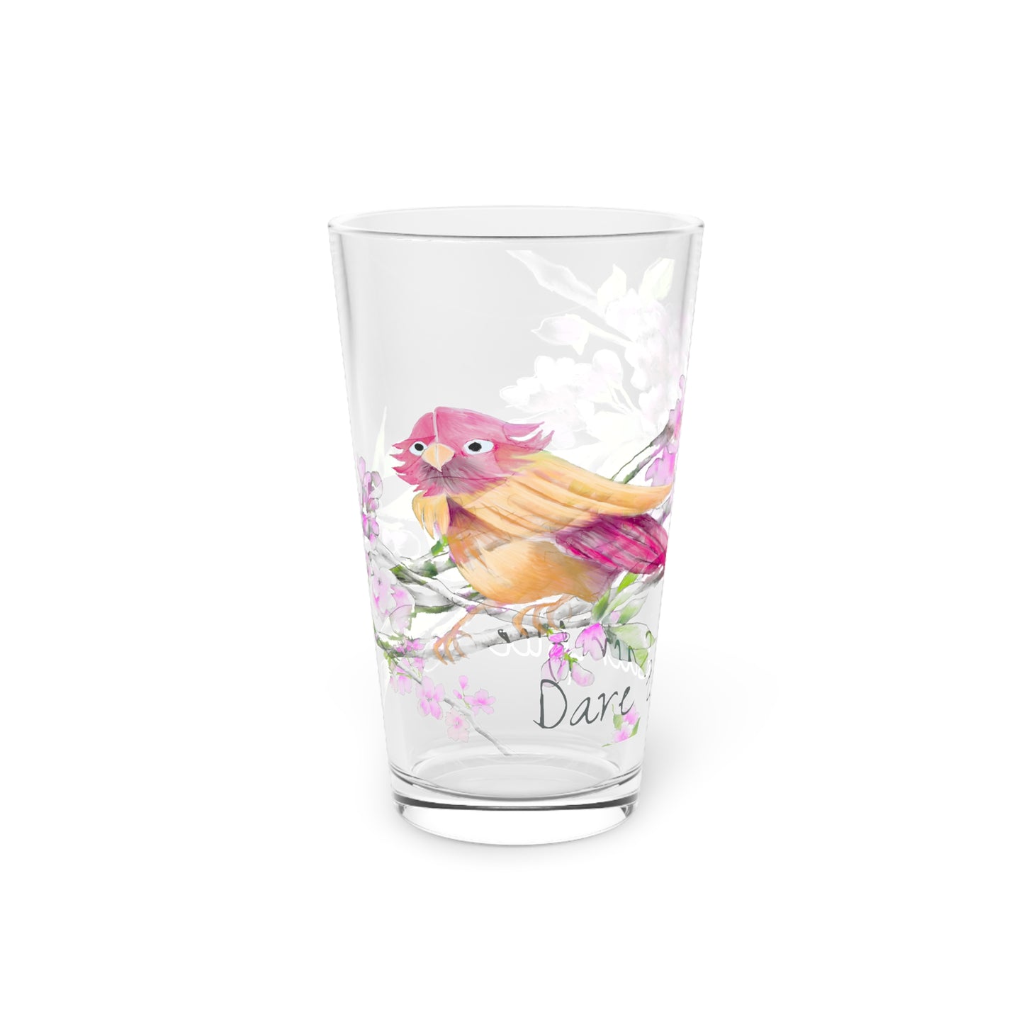 Cherry Chirp Pint Glass "Dare to Sacrifice"