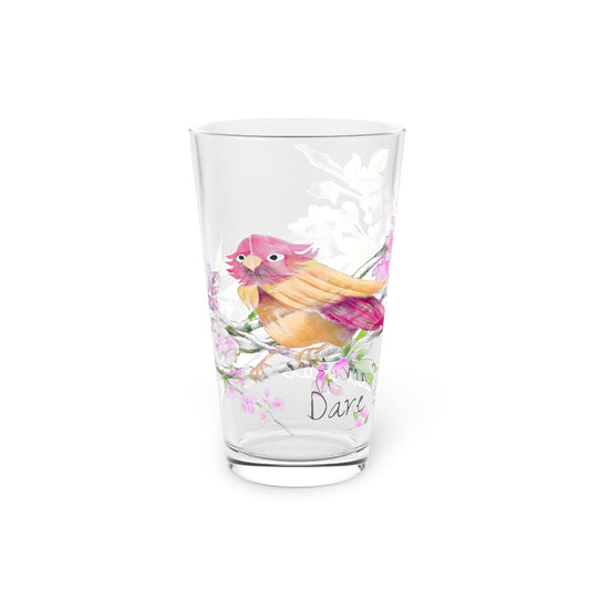 Cherry Chirp Pint Glass "Dare to Sacrifice"