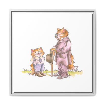 Kitty Fun Matte Canvas Framed