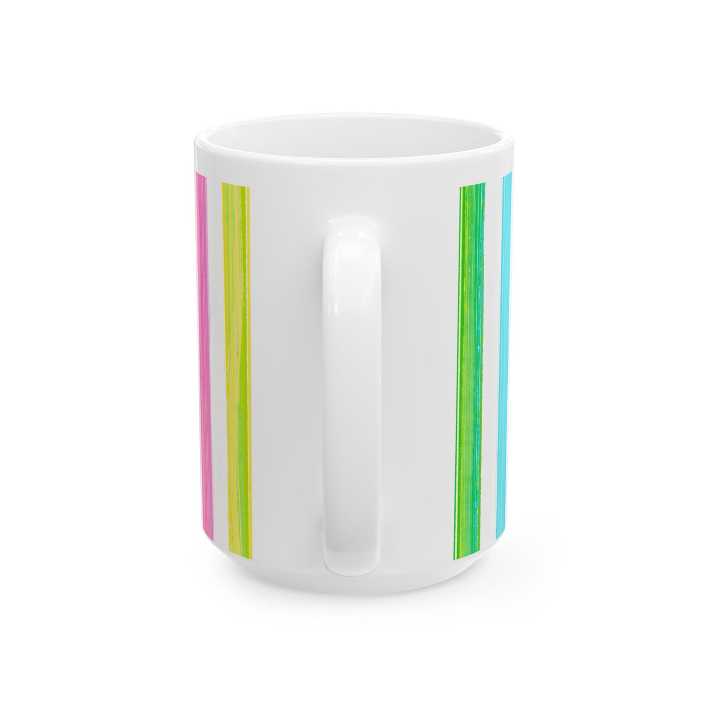 Watercolor Stripes Ceramic Mug Multi-color