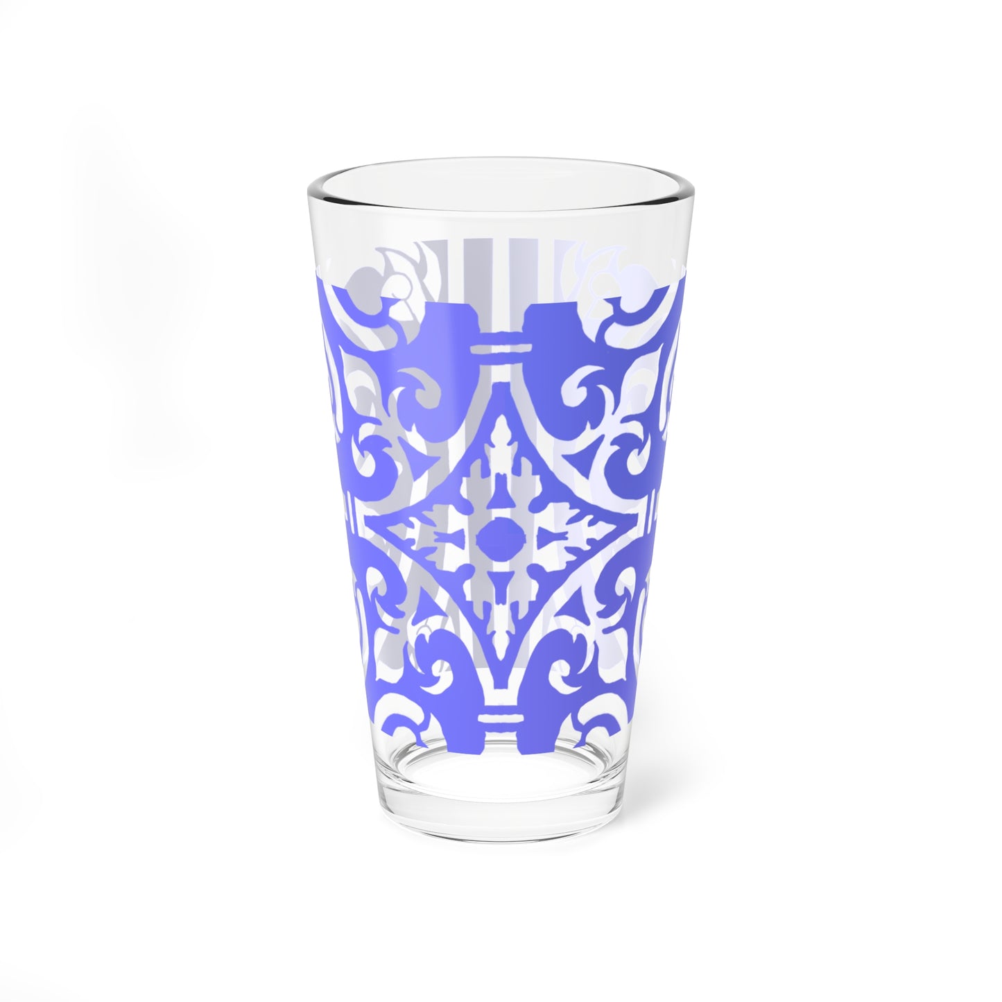 Mixing Glass, 16oz Scrollwork Art