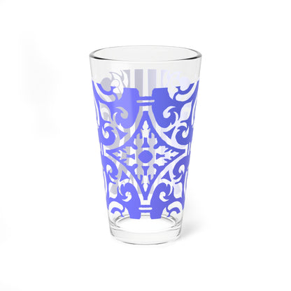 Mixing Glass, 16oz Scrollwork Art