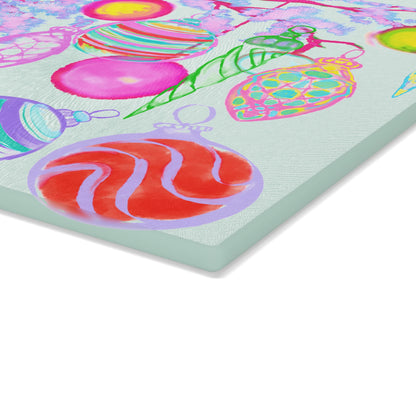 Glass Cutting Board Watercolor Landscape