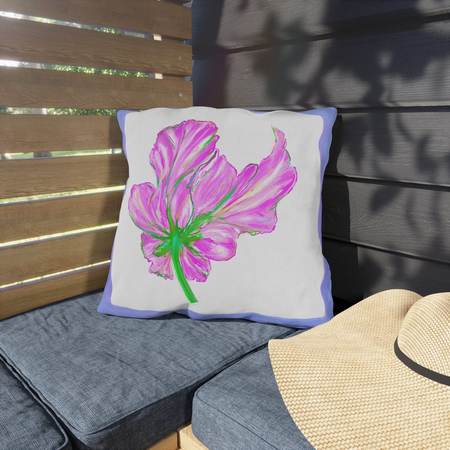 Vibrant Tulips Outdoor Pillows