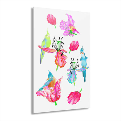 Dancing Tulips Acrylic Prints (French Cleat Hanging)