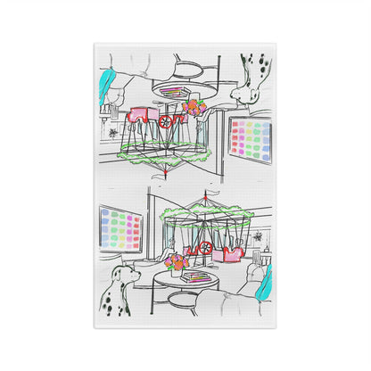 Dish Towels Microfiber Interior Illustration