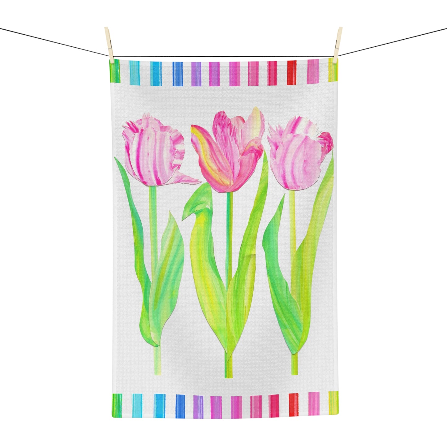 Vibrant Tulip Microfiber Tea Towel