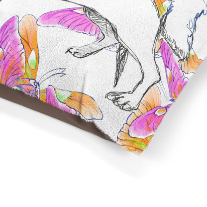 Dogi Butterfly Flutter Pet Bed Pink and Orange