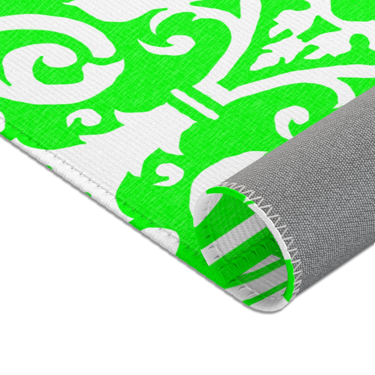 Scrollwork Indoor/Outdoor Rug Bright Green