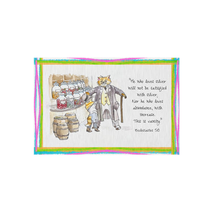 Kitty Fun Indoor/Outdoor Rug Inspirational quote