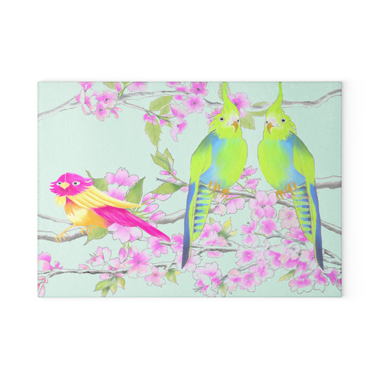 Glass Cutting Boards Cherry Chirp
