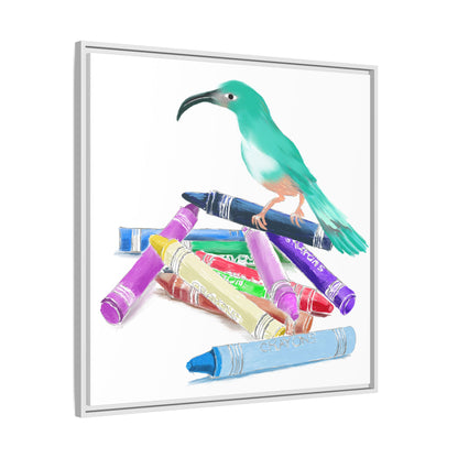 Jolly Birds Matte Canvas Framed