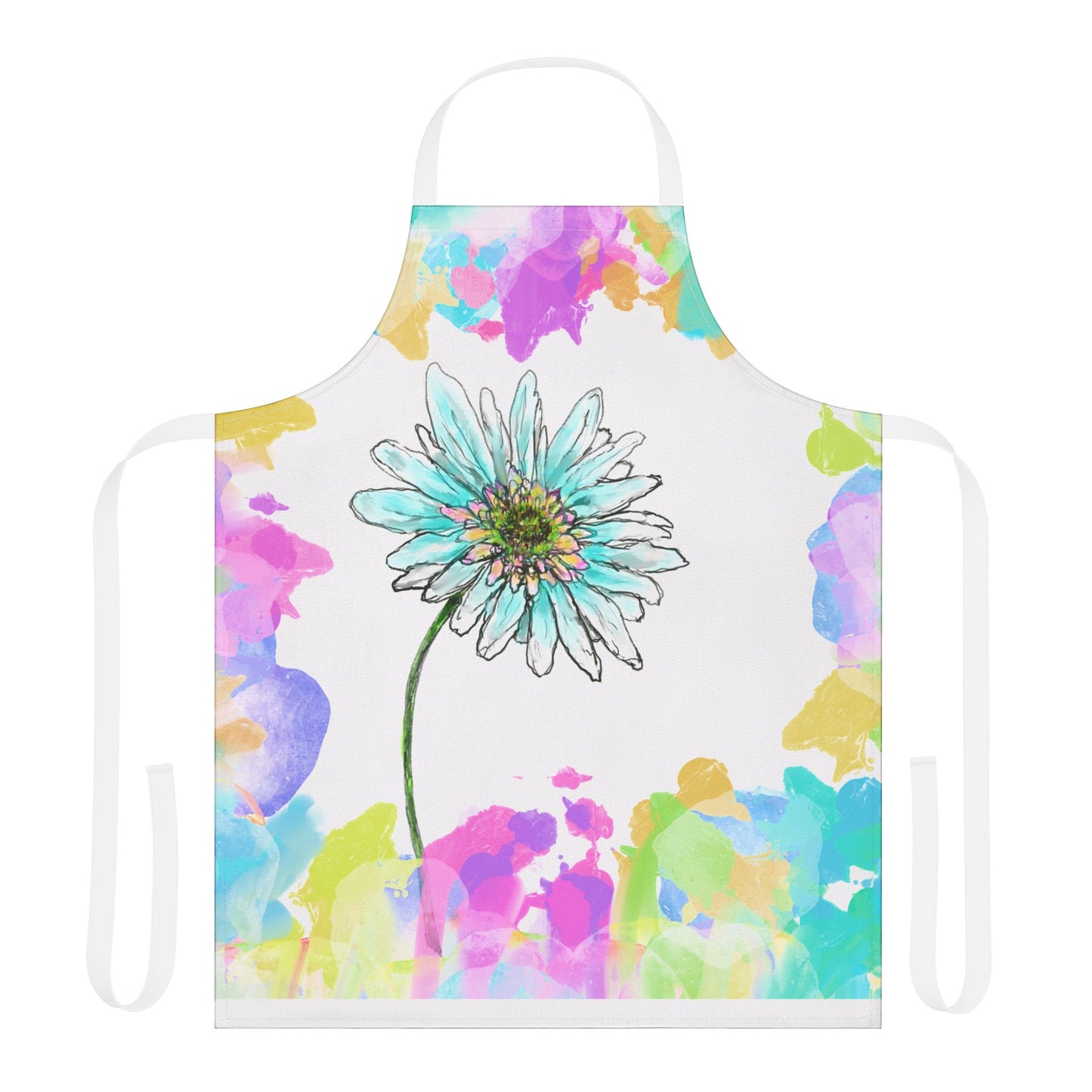 Zinnia Color Splash Apron