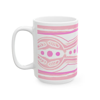 Pattern Play Mug  Dark Pink