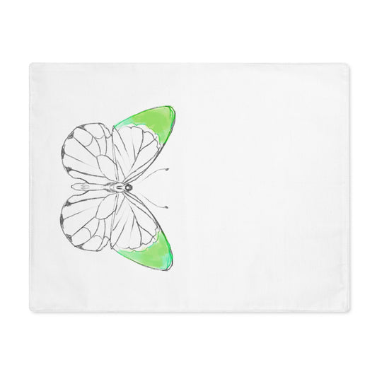 Placemat, 1pc Lucy Butterfly Soft Green