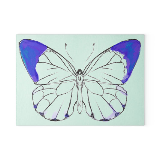 Chroma Glass Cutting Board Navy
