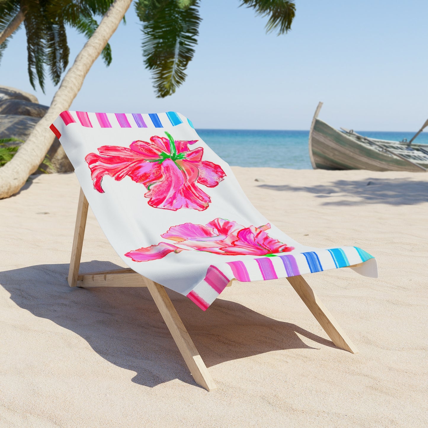 Towels Tulip Love Beach or Bath Towel