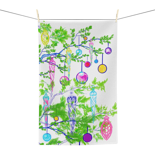Microfiber Tea Towel Merry Branches