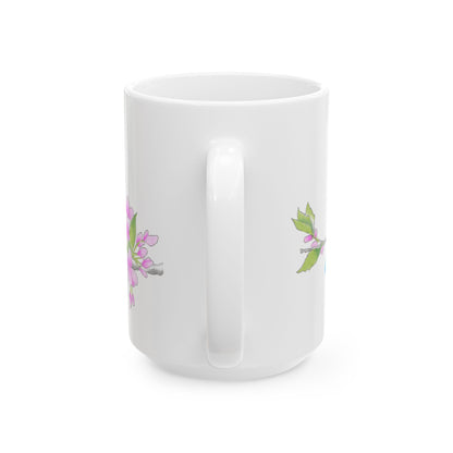 Jolly Birds Ceramic Mug, (11oz, 15oz) Blue