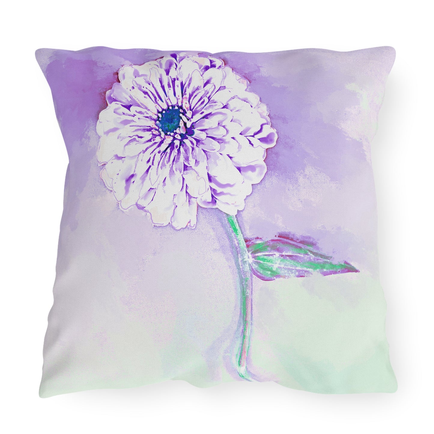 Outdoor Pillows Abstract Zinnia Color Story