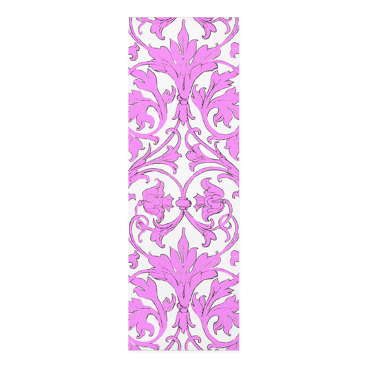 Foam Yoga Mats Scrollwork Pink
