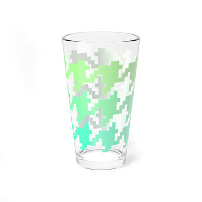 Mixing Glass, 16oz Houndstooth Fun