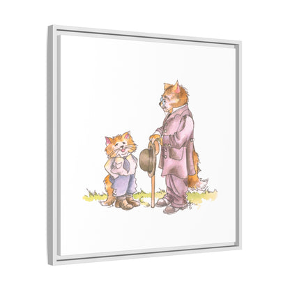 Kitty Fun Matte Canvas Framed