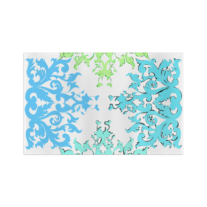 Microfiber Tea Towel Classic Fun Aqua & Green