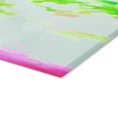 Glass Cutting Board Watercolor Landscape